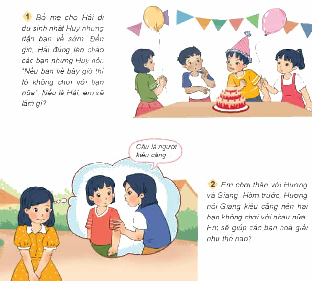 Đạo đức lớp 3 trang 54, 55, 56 Luyện tập