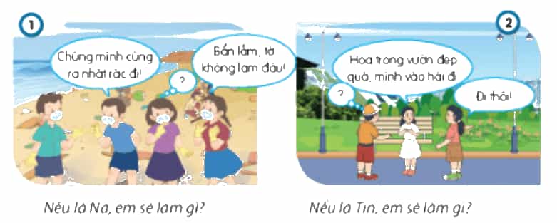 Đạo đức lớp 3 trang 56, 57 Luyện tập