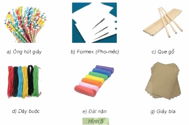 Công nghệ lớp 3 Bài 7: Dụng cụ và vật liệu làm thủ công trang 35, 36, 37, 38, 39, 40