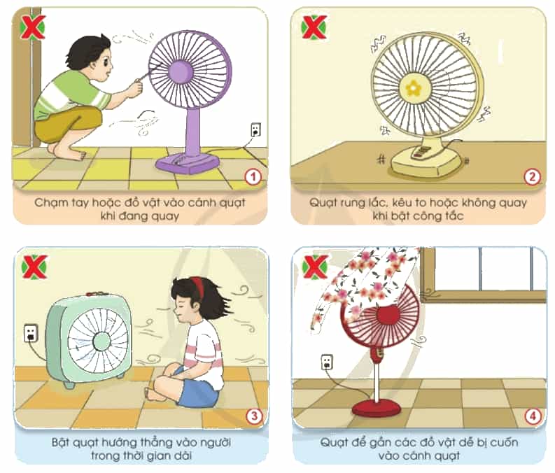 Công nghệ lớp 3 Bài 3: Sử dụng quạt điện trang 15, 16, 17, 18, 19, 20 (ảnh 8)
