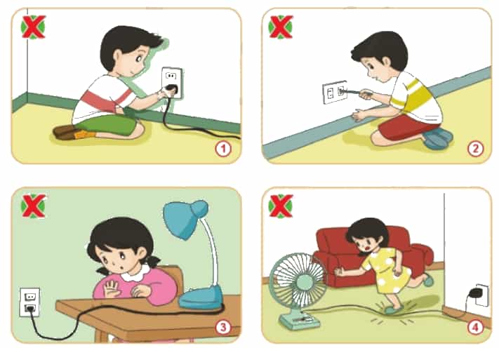Công nghệ lớp 3 Bài 6: An toàn với môi trường công nghệ trong gia đình trang 33, 34, 35, 36 (ảnh 5)