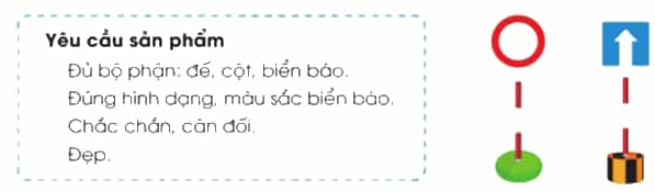 Công nghệ lớp 3 Bài 8: Làm biển báo giao thông trang 47, 48, 49, 50, 51, 52, 53, 54 (ảnh 4)