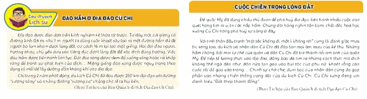 Lịch Sử và Địa Lí lớp 4 Kết nối tri thức Bài 28: Địa đạo Củ Chi