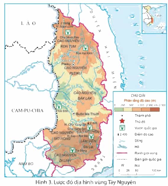 Lịch Sử và Địa Lí lớp 4 Chân trời sáng tạo Bài 19: Thiên nhiên vùng Tây Nguyên