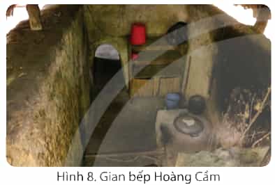 Quan sát các hình 6, 7, 8, 9 và đọc thông tin, em hãy cho biết: - Địa đạo Củ Chi có những công trình tiêu biểu nào. - Điểm nổi bật của từng công trình là gì.