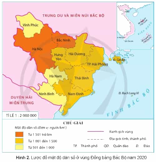 Lịch Sử và Địa Lí lớp 4 Cánh diều Bài 7: Dân cư, hoạt động sản xuất và một số nét văn hóa ở vùng Đồng bằng Bắc Bộ (ảnh 1)