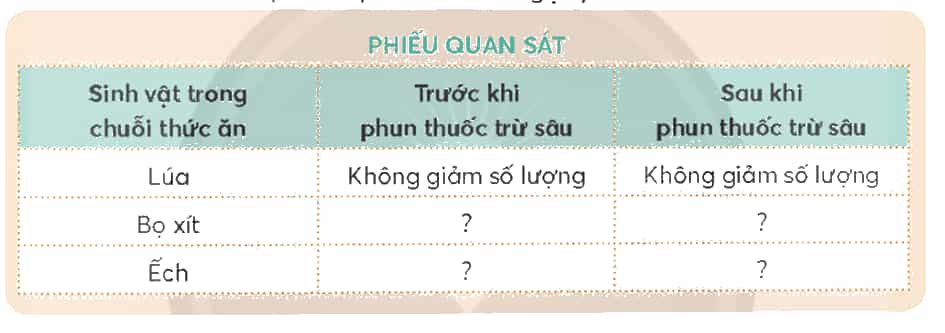 Khoa học lớp 4 trang 119 Chân trời sáng tạo