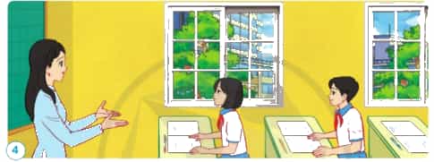 Khi thầy cô giáo giảng bài, các em nghe được tiếng nói (âm thanh) của thầy cô. Điều này cho thấy âm thanh có lan truyền qua không khí hay không? Khi đó, âm thanh đã lan truyền từ đâu tới đâu?
