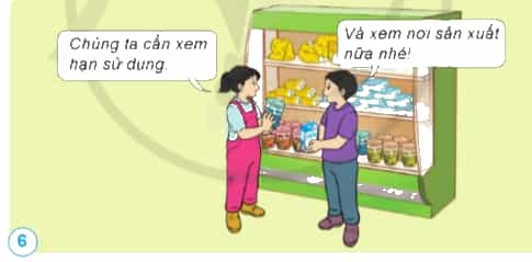 Các bạn trong hình dưới đây còn chú ý điều gì để mua được thực phẩm an toàn?