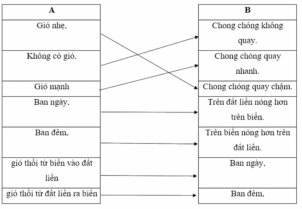 Vở bài tập Khoa học lớp 4 Kết nối tri thức Bài 6: Gió, bão và phòng chống bão