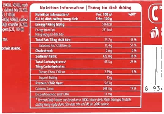 Vở bài tập Khoa học lớp 4 Chân trời sáng tạo Bài 24: Giá trị dinh dưỡng có trong thức ăn