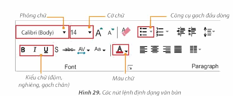 Tin học lớp 4 Bài 8: Định dạng văn bản trên trang chiếu
