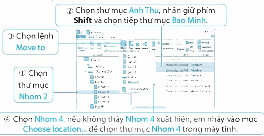 Vở bài tập Tin học lớp 4 Kết nối tri thức Bài 5: Thao tác với tệp và thư mục