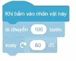 Vở bài tập Tin học lớp 4 Kết nối tri thức Bài 14: Khám phá môi trường lập trình trực quan
