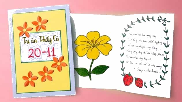 1. Hãy làm một sản phẩm như: tấm thiệp, bài thơ…để thể hiện