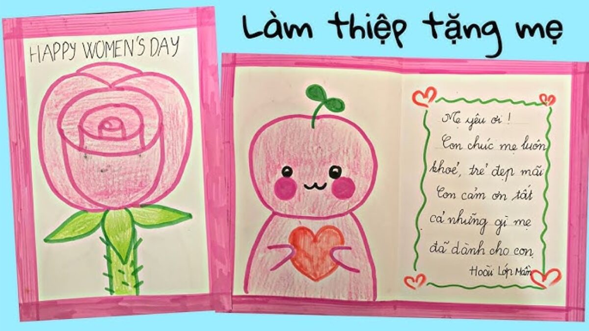 Cách Làm Thiệp Mùng 8 Tháng 3 Độc Đáo, Ý Nghĩa Tặng Người Thân - Seebaby -Thế giới xe đẩy trẻ em