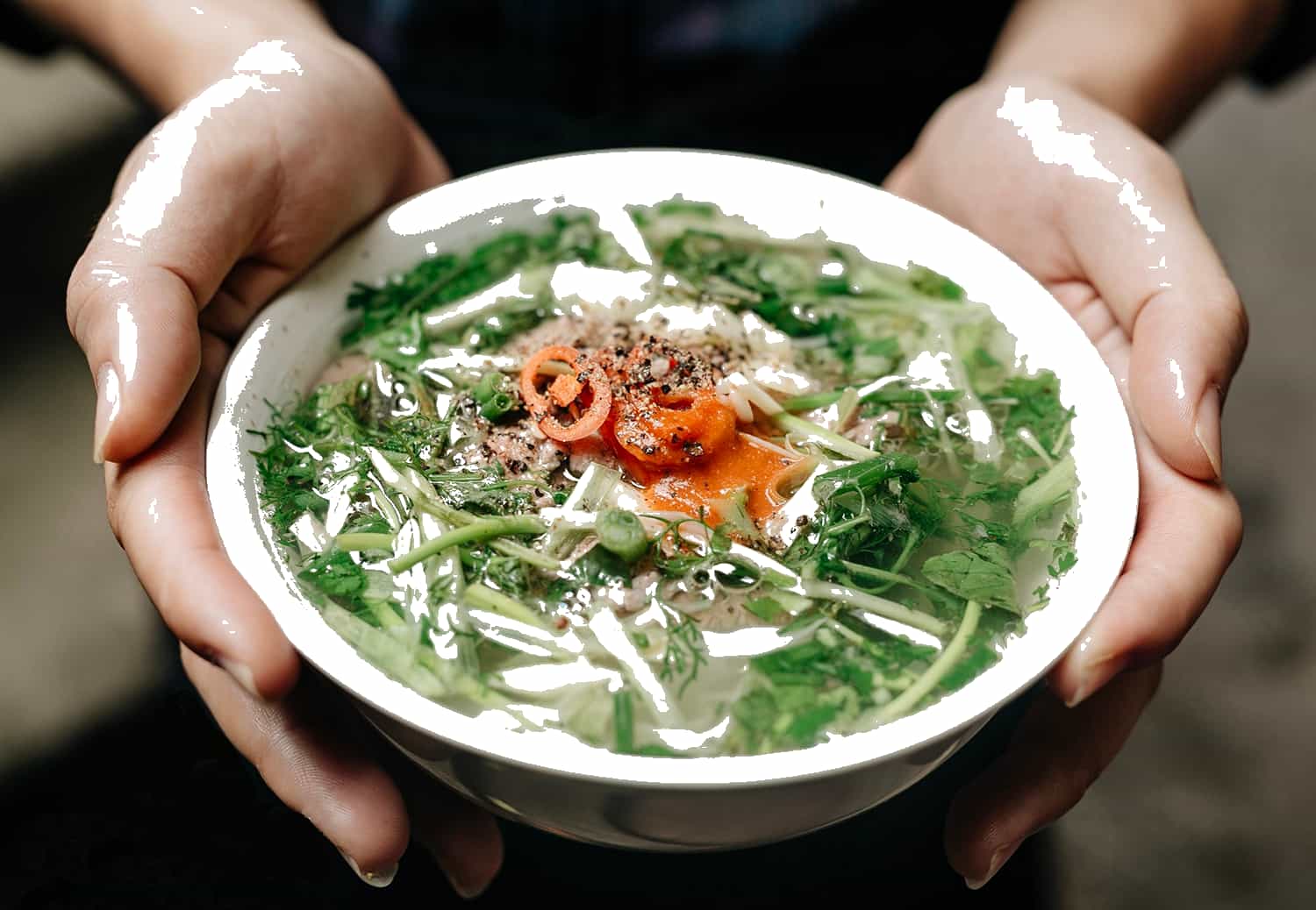 Phở Thìn Lò Đúc có phần nước dùng thơm ngon