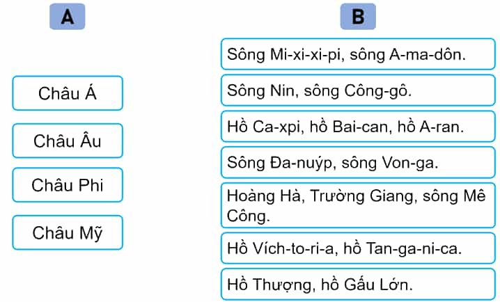 Vở bài tập Lịch Sử và Địa Lí lớp 5 Kết nối tri thức Bài 22: Các châu lục và đại dương trên thế giới