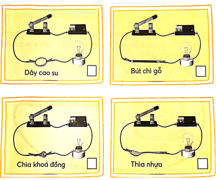 Vở bài tập Khoa học lớp 5 Chân trời sáng tạo Bài 8: Vật dẫn điện và vật cách điện