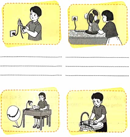 Vở bài tập Khoa học lớp 5 Chân trời sáng tạo Bài 9: Sử dụng năng lượng điện