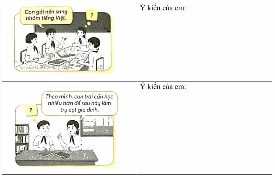 Vở bài tập Khoa học lớp 5 Chân trời sáng tạo Bài 22: Một số đặc điểm của nam và nữ