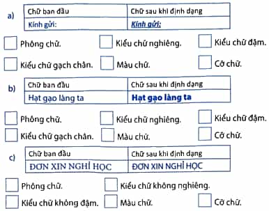 Vở bài tập Tin học lớp 5 Kết nối tri thức Bài 6: Định dạng kí tự và bố trí hình ảnh trong văn bản