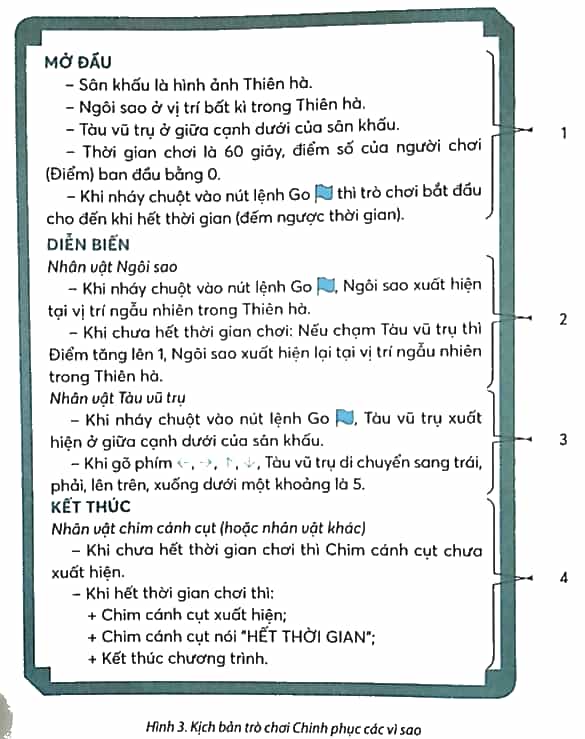 Vở bài tập Tin học lớp 5 Chân trời sáng tạo Bài 15: Thực hành tạo chương trình theo kịch bản