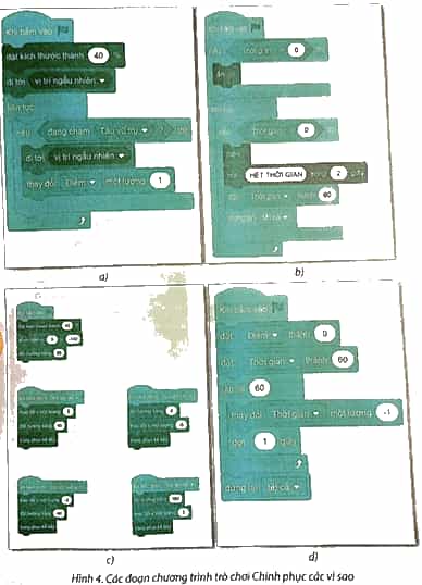Vở bài tập Tin học lớp 5 Chân trời sáng tạo Bài 15: Thực hành tạo chương trình theo kịch bản