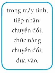 Lựa chọn những cụm từ trong khung để điền vào chỗ chấm cho phù hợp