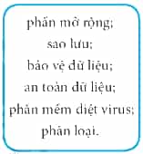 Lựa chọn những cụm từ trong khung để điền vào chỗ chấm cho phù hợp