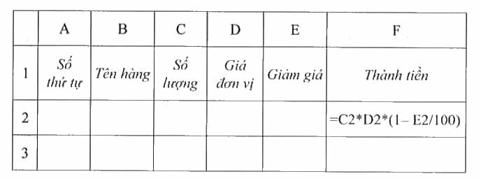 Tiếp tục bài tập về mẫu hóa đơn tính tiền mua hàng ở bài E39