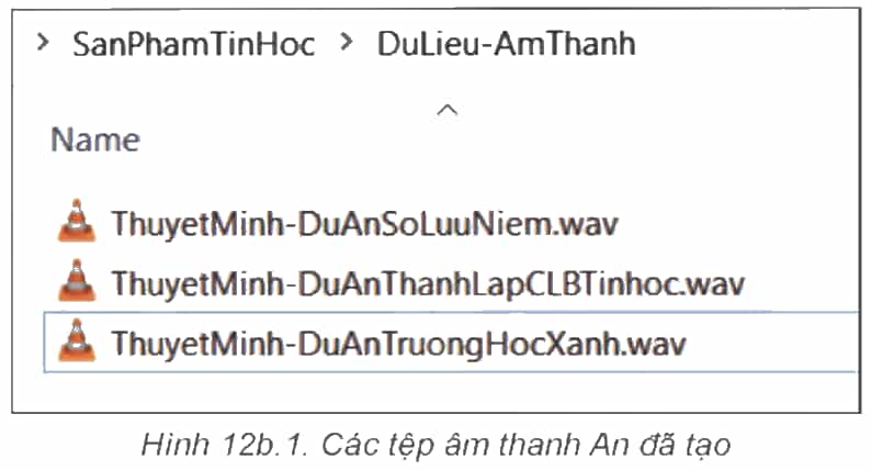 Thêm âm thanh (Custom audio) trang 70 Tin học 9