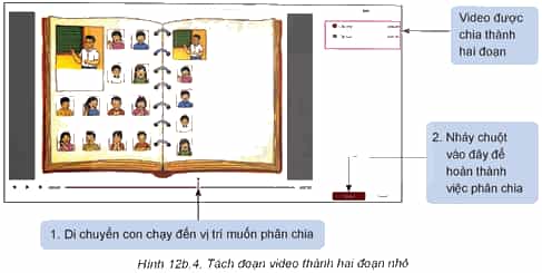 Phân chia video (split) trang 71 Tin học 9