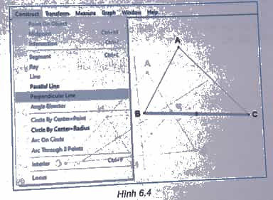 Thực hành: Sử dụng một phần mềm mô phỏng hoạt động của các hình học như Geometer's Sketchpad
