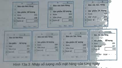 Thực hành: Tạo bảng tính lưu dữ liệu bán hàng của một cửa hàng đồ uống