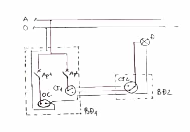 Một mạng điện đơn giản dùng trong phòng ngủ có kích thước 3 × 4 m