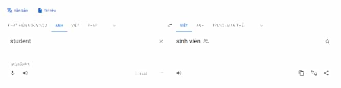 Sử dụng Google Translate để dịch từ một ngoại ngữ sang tiếng Việt