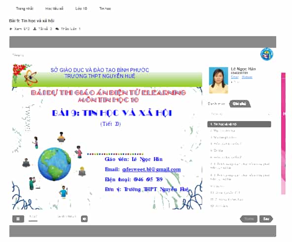 Em hãy mở trang học liệu mở https://igiaoduc.vn/ và chọn một bài học trực tuyến