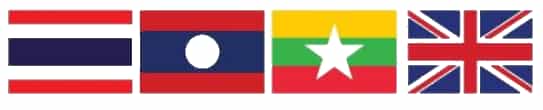 Hãy vẽ quốc kì các nước Thái Lan, Lào, Myanmar và Anh