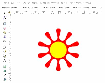 Hãy vẽ hình sao rồi thay đổi giá trị Rounded và quan sát