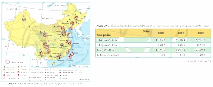 Kể tên một số trung tâm công nghiệp và các ngành công nghiệp (ảnh 1)