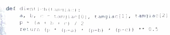 Thực hiện bài tập lớn về lập trình Python xử lí Tam giác