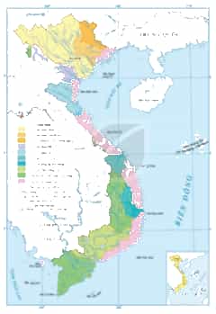 Đọc thông tin mục a và quan sát vào hình 6.1 hãy Xác định phạm vi lưu vực 