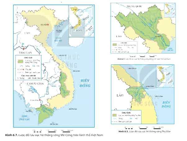 Dựa vào thông tin và hình 6.3 6.5 6.7 trong mục b hãy phân tích đặc điểm mạng lưới 