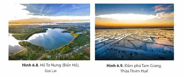 Dựa vào thông tin và hình 6.8 6.9 trong mục 2 hãy phân tích vai trò của hồ đầm