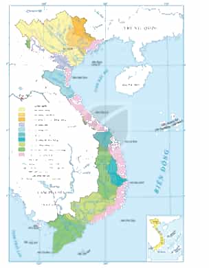 Xác định vị trí một số sông, hồ nước ta trên bản đồ hình 6.1