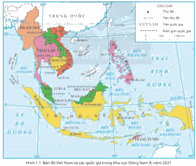 Dựa vào hình 1.1 và thông tin trong bài, em hãy cho biết những đặc điểm nổi bật về phạm vi lãnh thổ Việt Nam