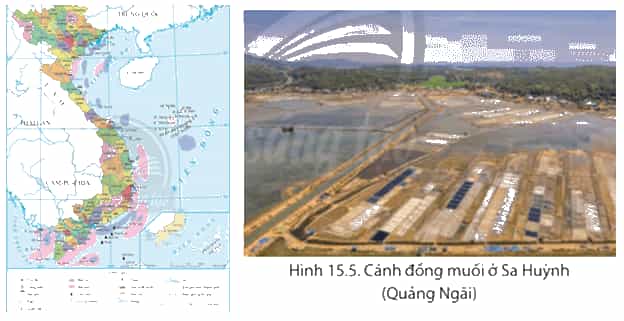 Dựa vào hình 15.4, hình 15.5 và thông tin trong bài, em hãy Kể tên một số mỏ khoáng sản