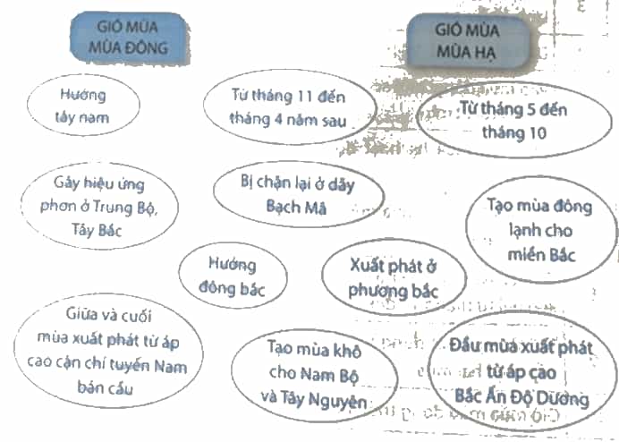 Gió mùa mùa đông và gió mùa mùa hạ ở Việt Nam