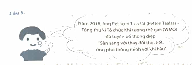Em hãy viết một thông điệp ứng phó với biến đổi khí hậu